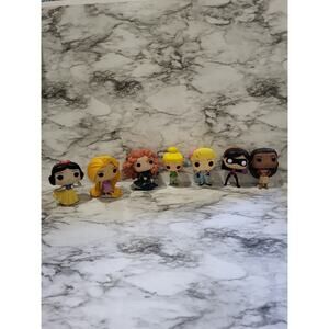 7 Disney Funko pop figures